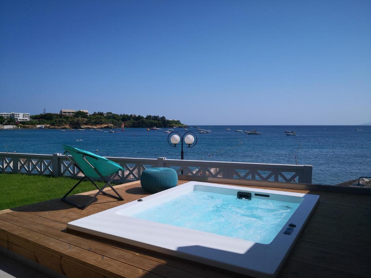 Lenico Seafront Villa Agia Pelagia  Bagian luar foto