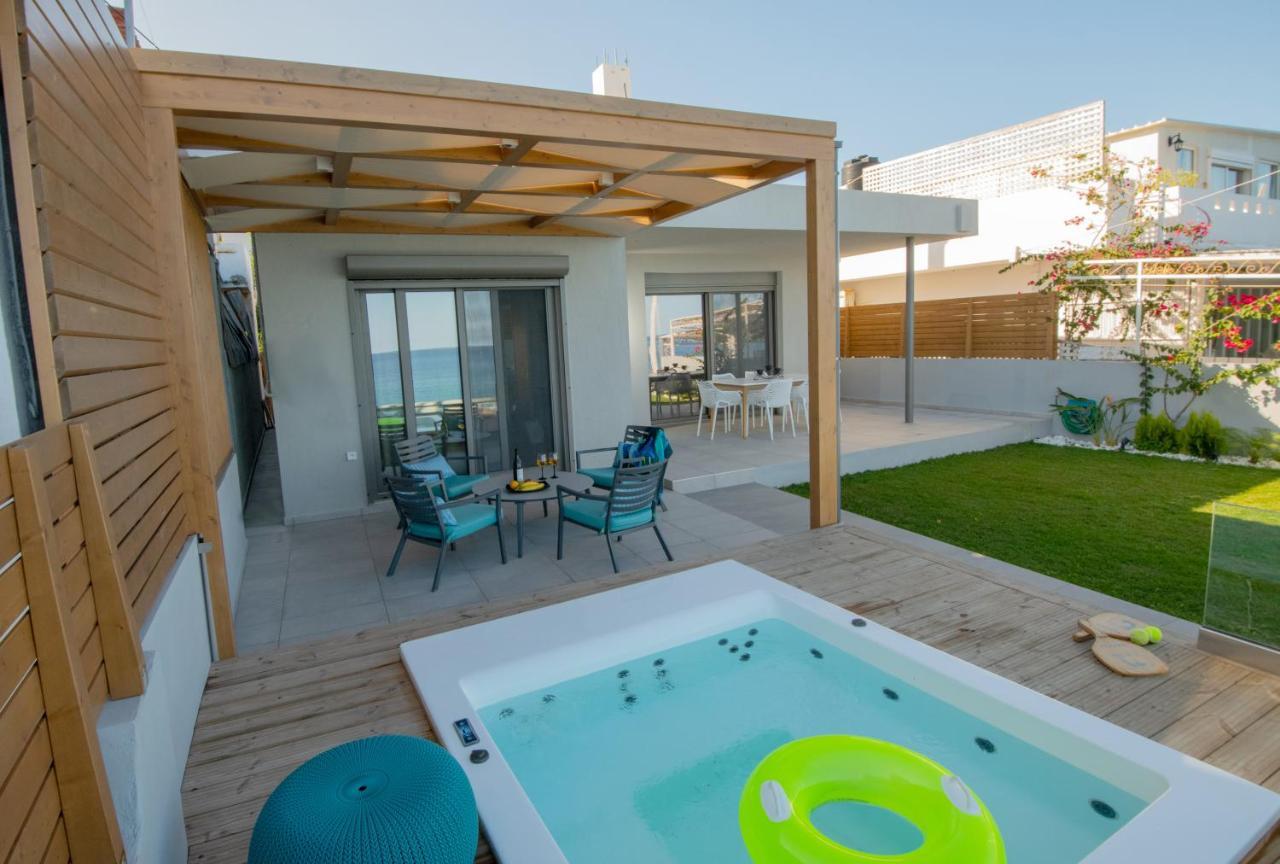 Lenico Seafront Villa Agia Pelagia  Bagian luar foto
